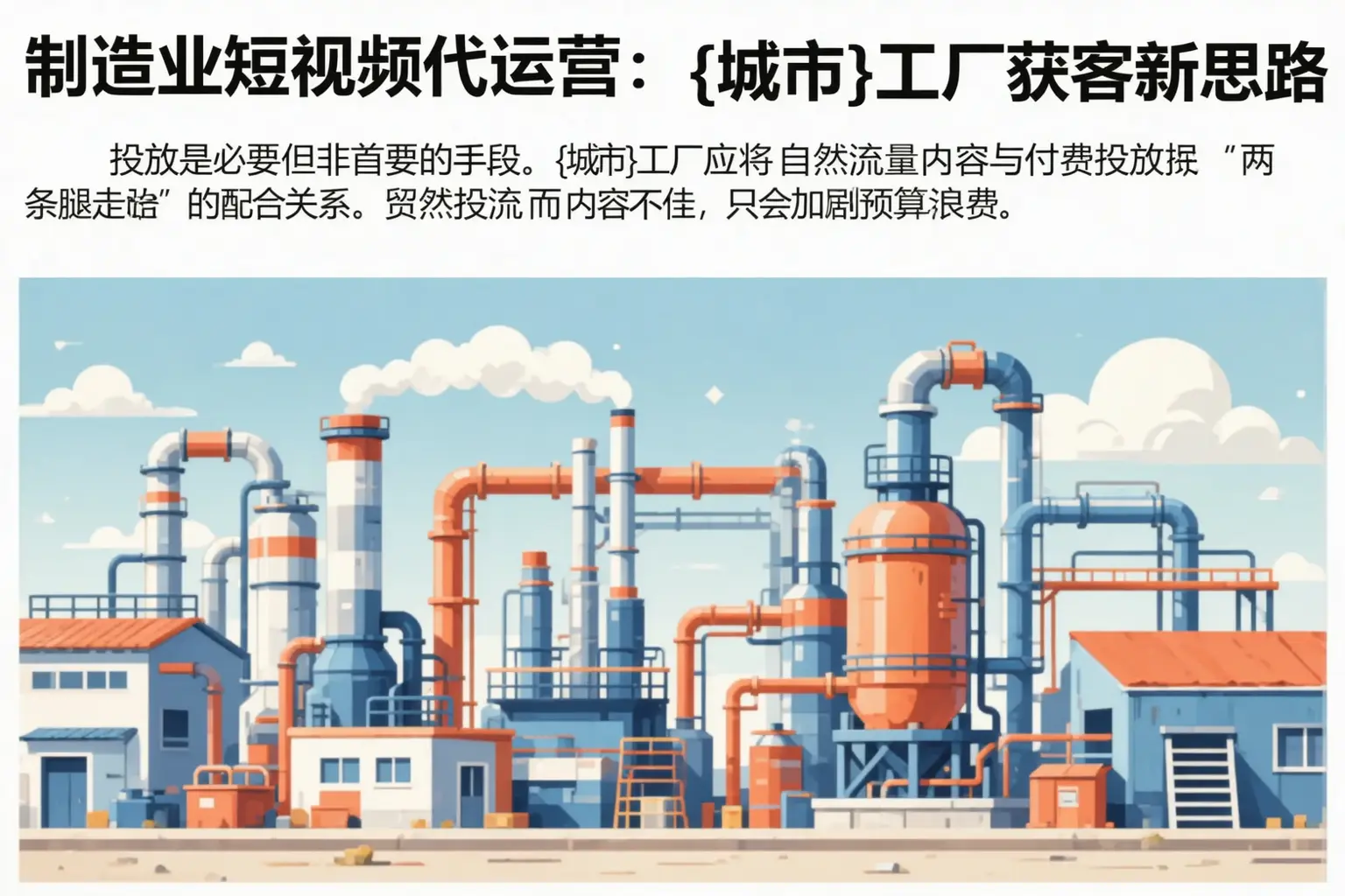 制造业短视频代运营：哈巴河工厂获客新思路